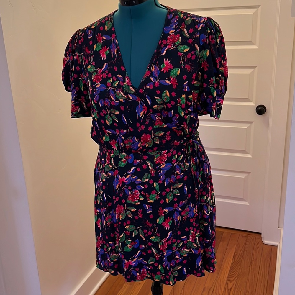 Saloni LEA WRAP MINI DRESS 10202